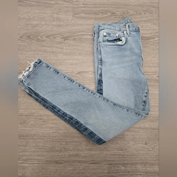 Womens Agolde Two-Tone Jeans - Picture 3 of 5